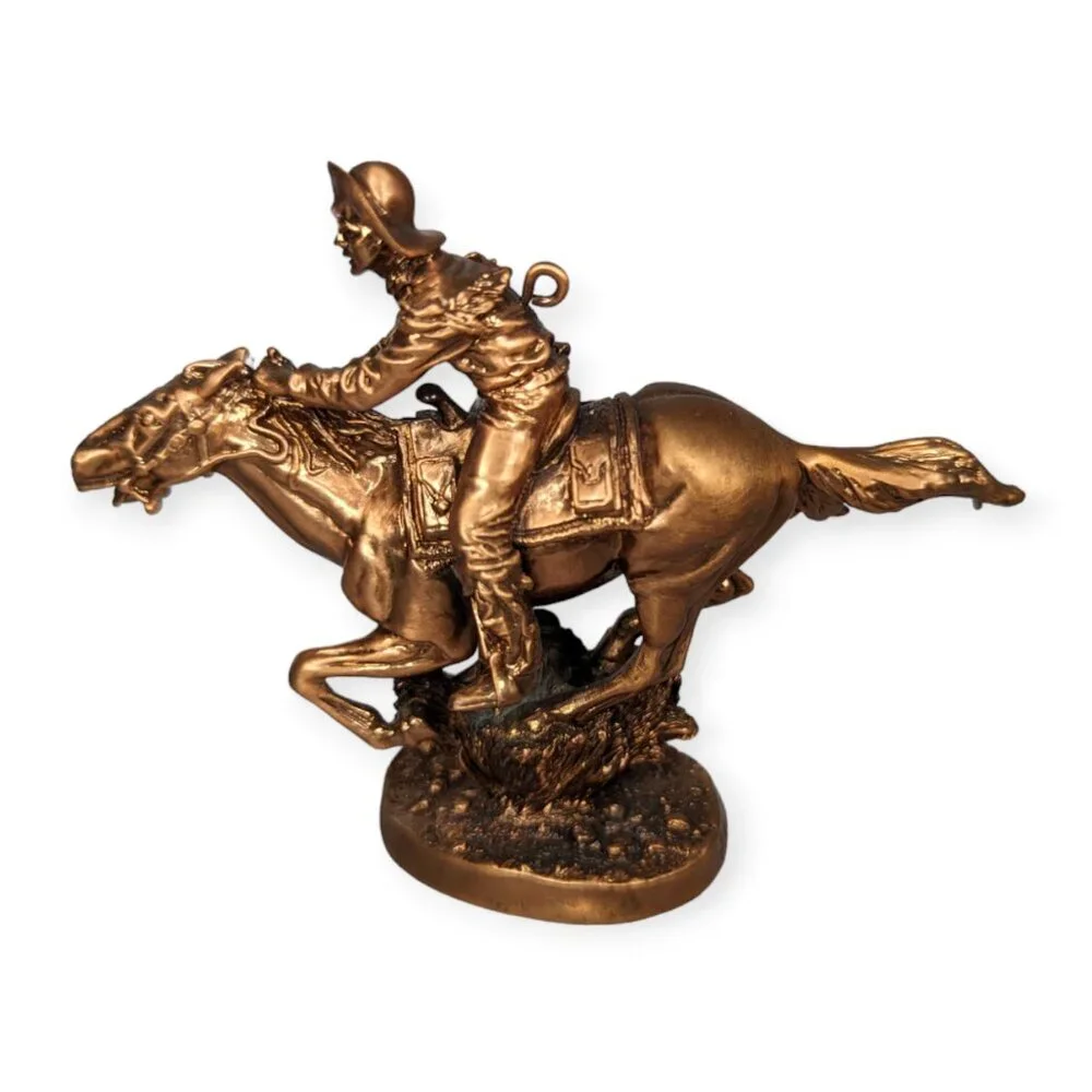 Vintage 1998 Hallmark Keepsake Ornament Pony Express Rider The Old West